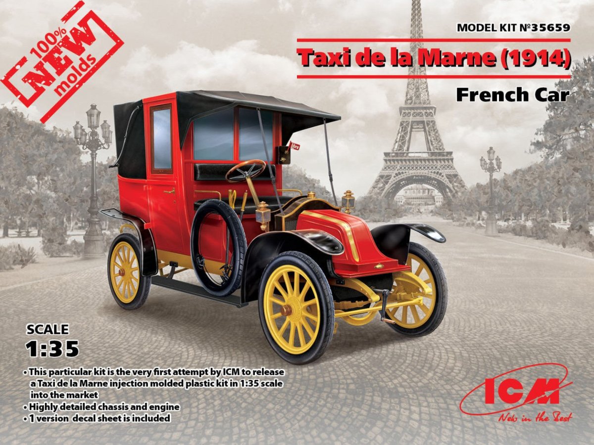 ICM 1:35 Taxi de la Marne (1914) French Car - ICM35659