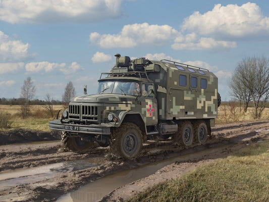 ICM 1:35 ZiL-131 of the Armed Forces of Ukraine with Driver Figure - ICM35019