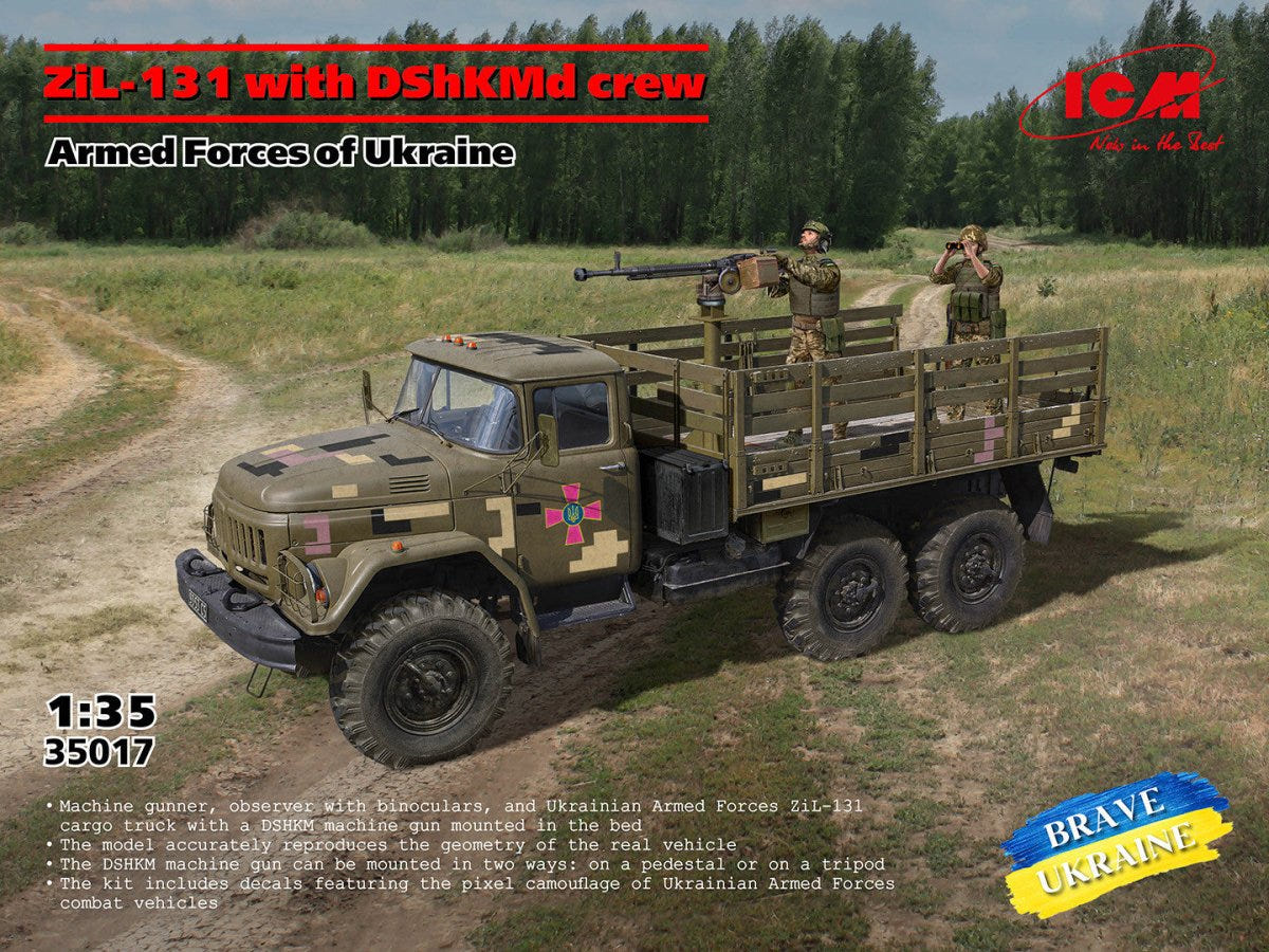 ICM 1:35 ZіL-131 with DShKMd Crew Armed Forces of Ukraine - ICM35017