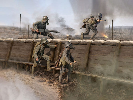 ICM 1:35 ‘Zum Angriff Vorwärts!’ German Army Assault Unit (4 Figures) - ICM35723