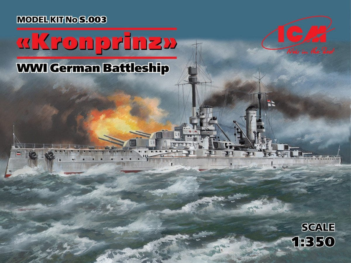 ICM 1:350 Kronprinz' WWI German Battleship - ICMS003