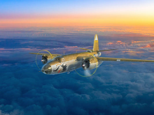 ICM 1:48 B-26G Marauder WWII American/French Bomber - ICM48323