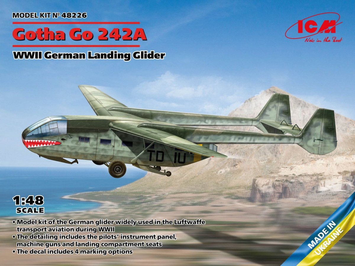 ICM 1:48 Gotha Go 242A WWII German Landing Glider - ICM48226