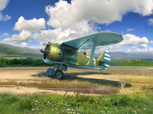 ICM 1:48 I-153 WWII China Guomindang AF Fighter Plane - ICM48099