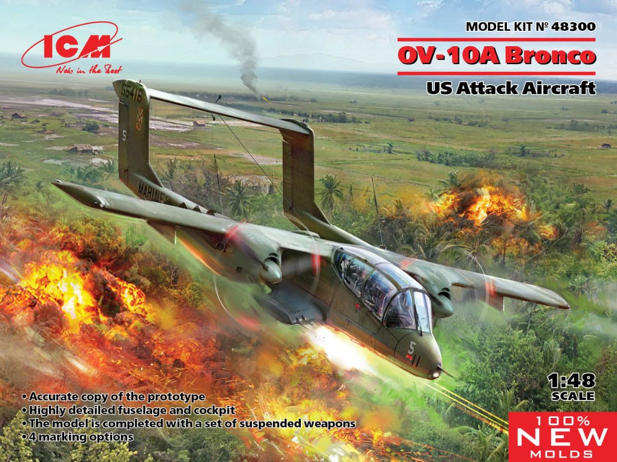 ICM 1:48 OV-10А Bronco U.S. Attack Aircraft - ICM48300