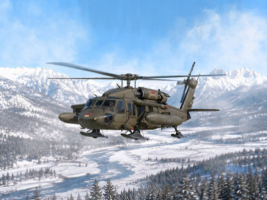 ICM 1:48 UH-60A Black Hawk with ESSS & Skis - ICM48368
