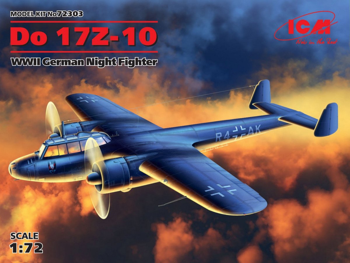 ICM 1:72 Do 17Z-10 WWII German Night Fighter Plane - ICM72303