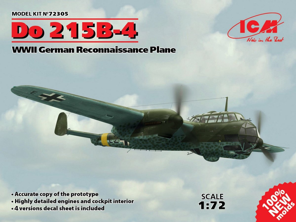 ICM 1:72 Do 215B-4 WWII Reconnaissance Plane - ICM72305