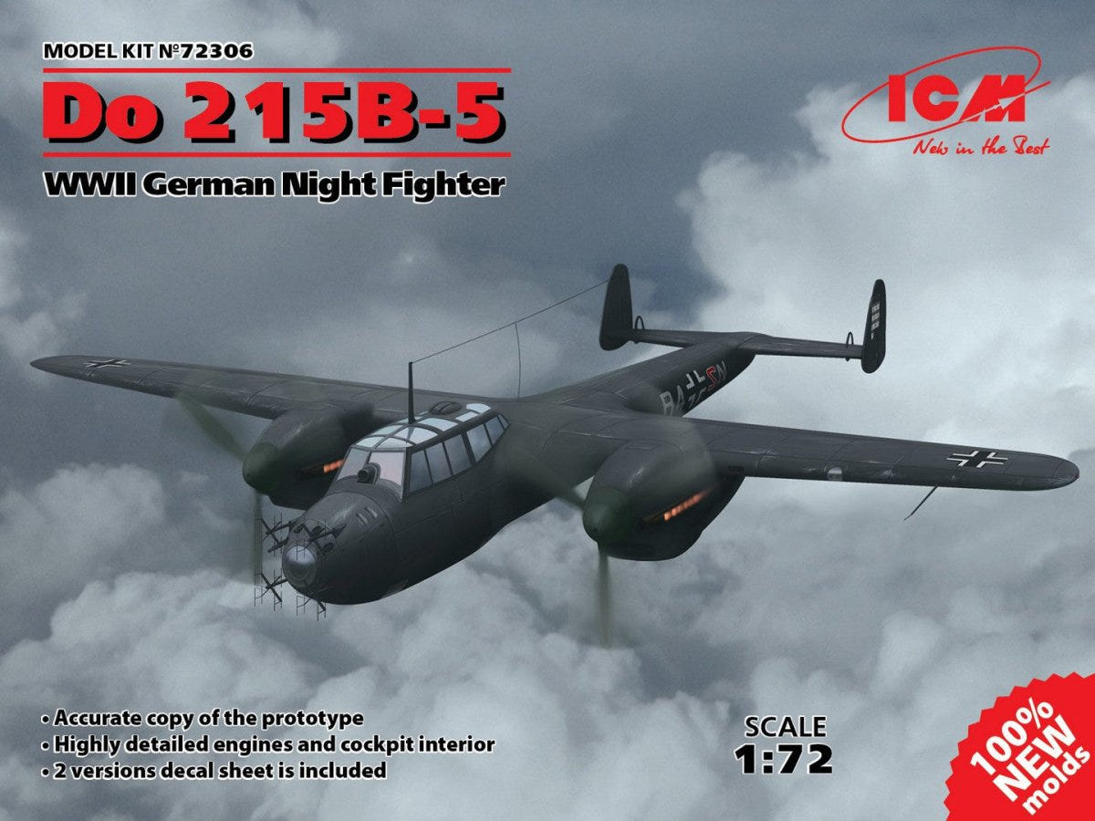 ICM 1:72 Do 215B-5 WWII German Night Fighter Plane - ICM72306