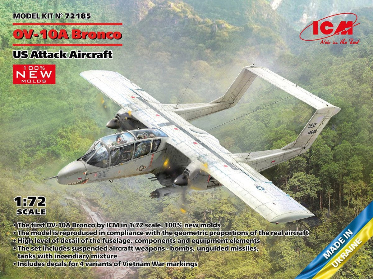 ICM 1:72 OV-10А Bronco U.S. Attack Aircraft - ICM72185