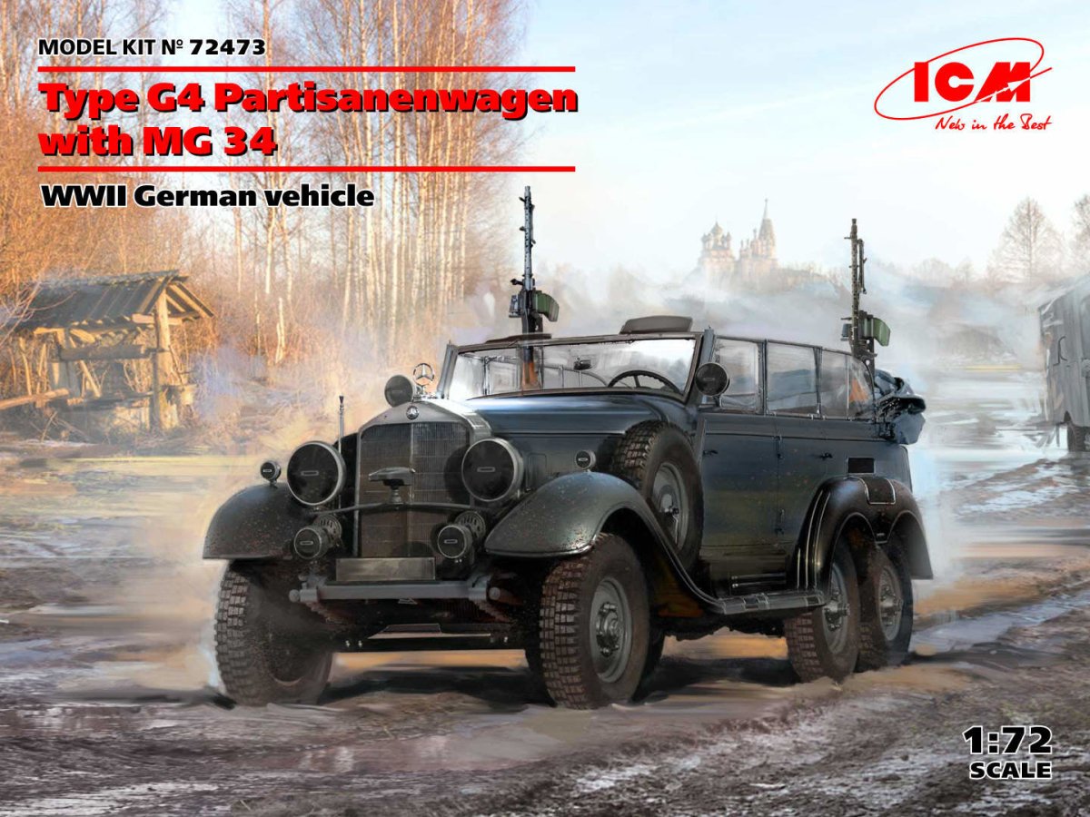 ICM 1/72 Type G4 Partisanenwagen with MG 34 WWII German Vehicle – image 2