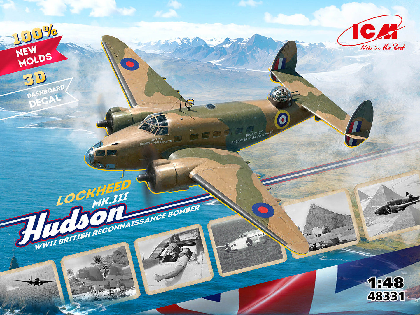 ICM 1:48 Lockheed Hudson Mk. III WWII British Reconnaissance Bomber - ICM48331
