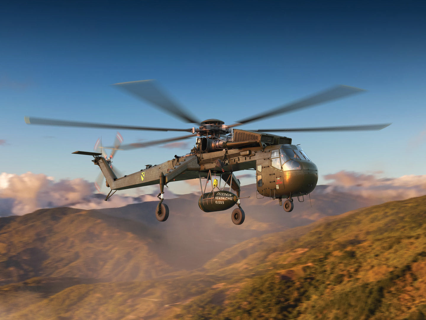 ICM 1:72 Sikorsky CH-54A Tarhe Helicopter with M-121 Bomb - ICM72002