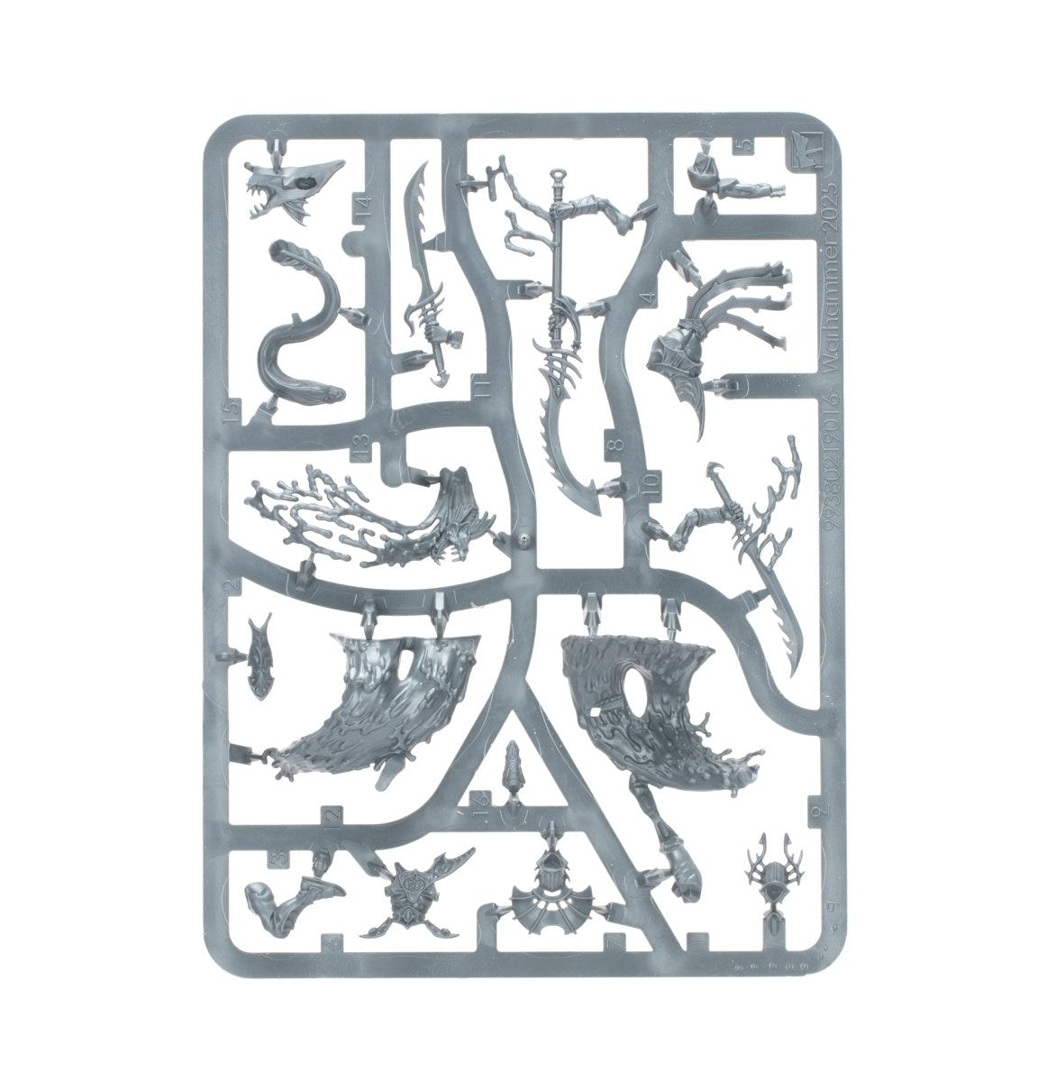 Idoneth Deepkin Ikon of the Sea unpainted plastic sprue, frame 1 of 1