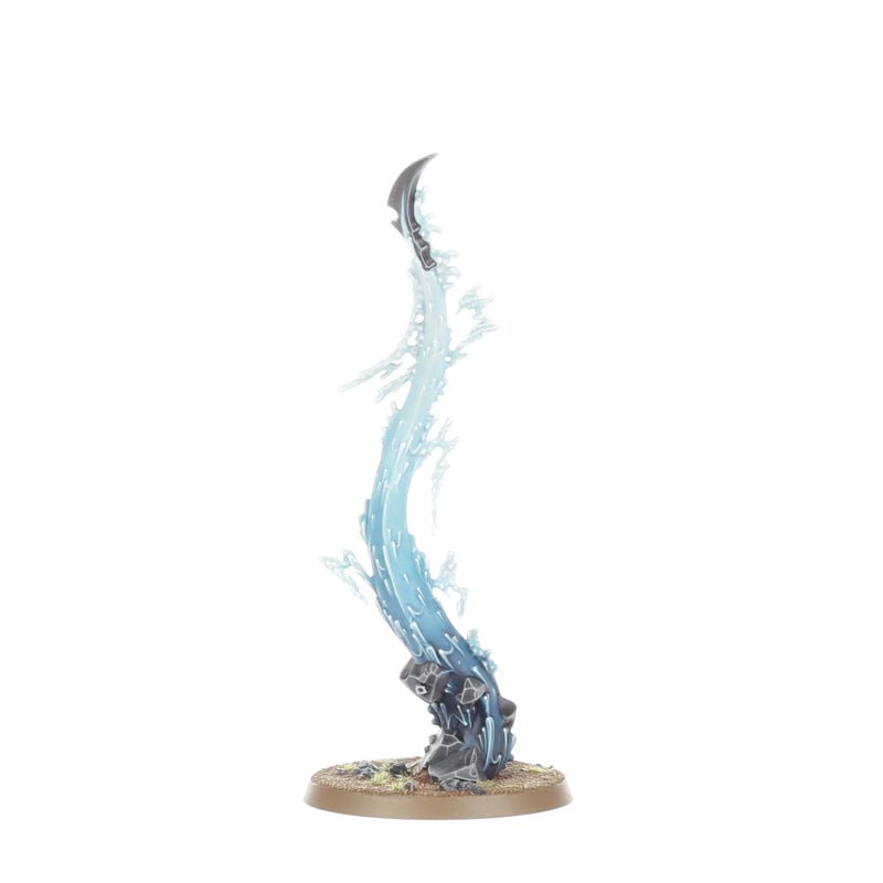 Painted Idoneth Deepkin Manifestation: tall spectral blade rising from swirling water