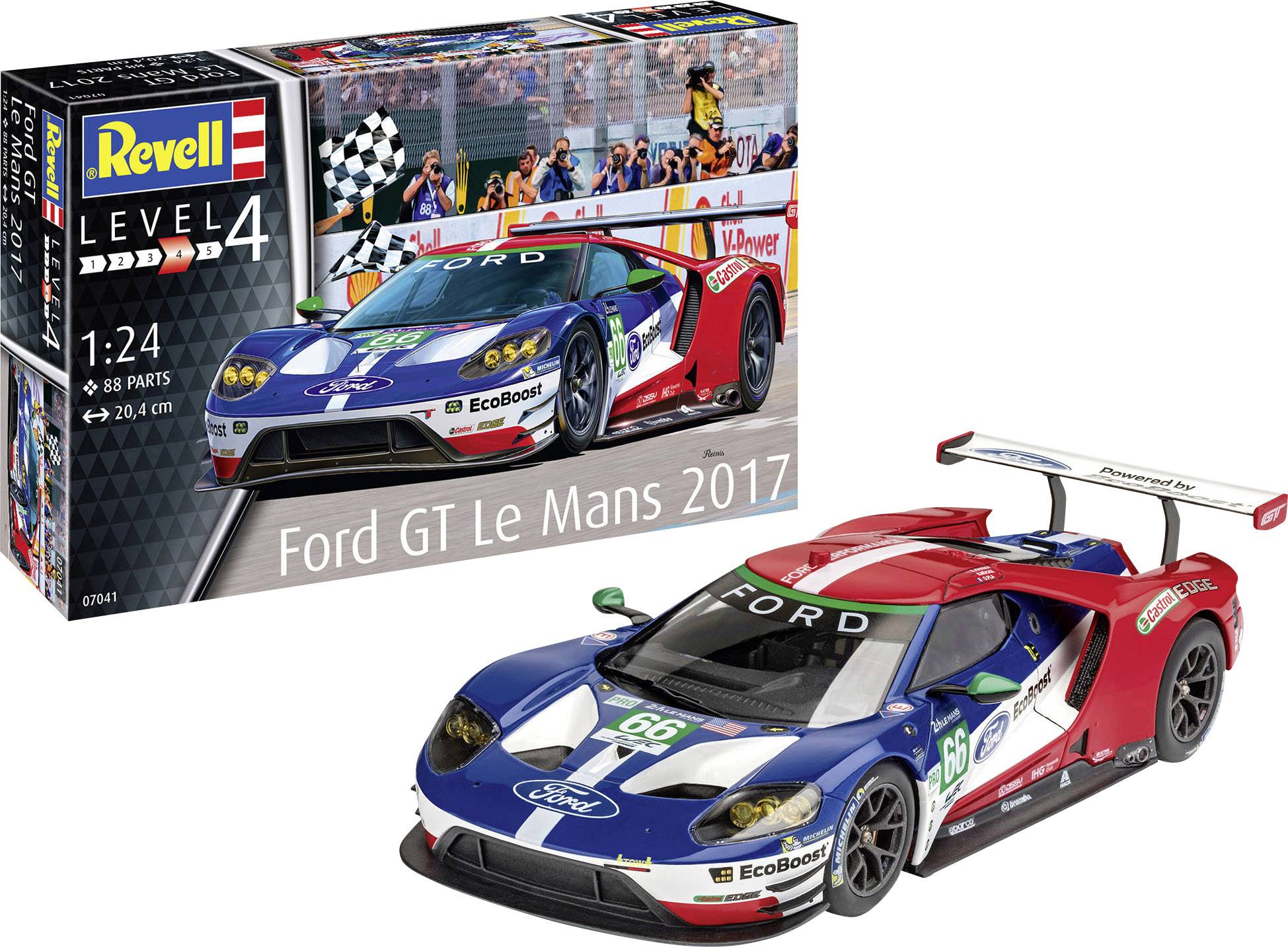 Ford GT Le Mans 2017 1:24 Scale - Loaded Dice Barry Vale of Glamorgan CF64 3HD
