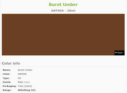 Abteilung 502 Oil Paint - Burnt Umber 20ml ABT006 - Loaded Dice Barry Vale of Glamorgan CF64 3HD