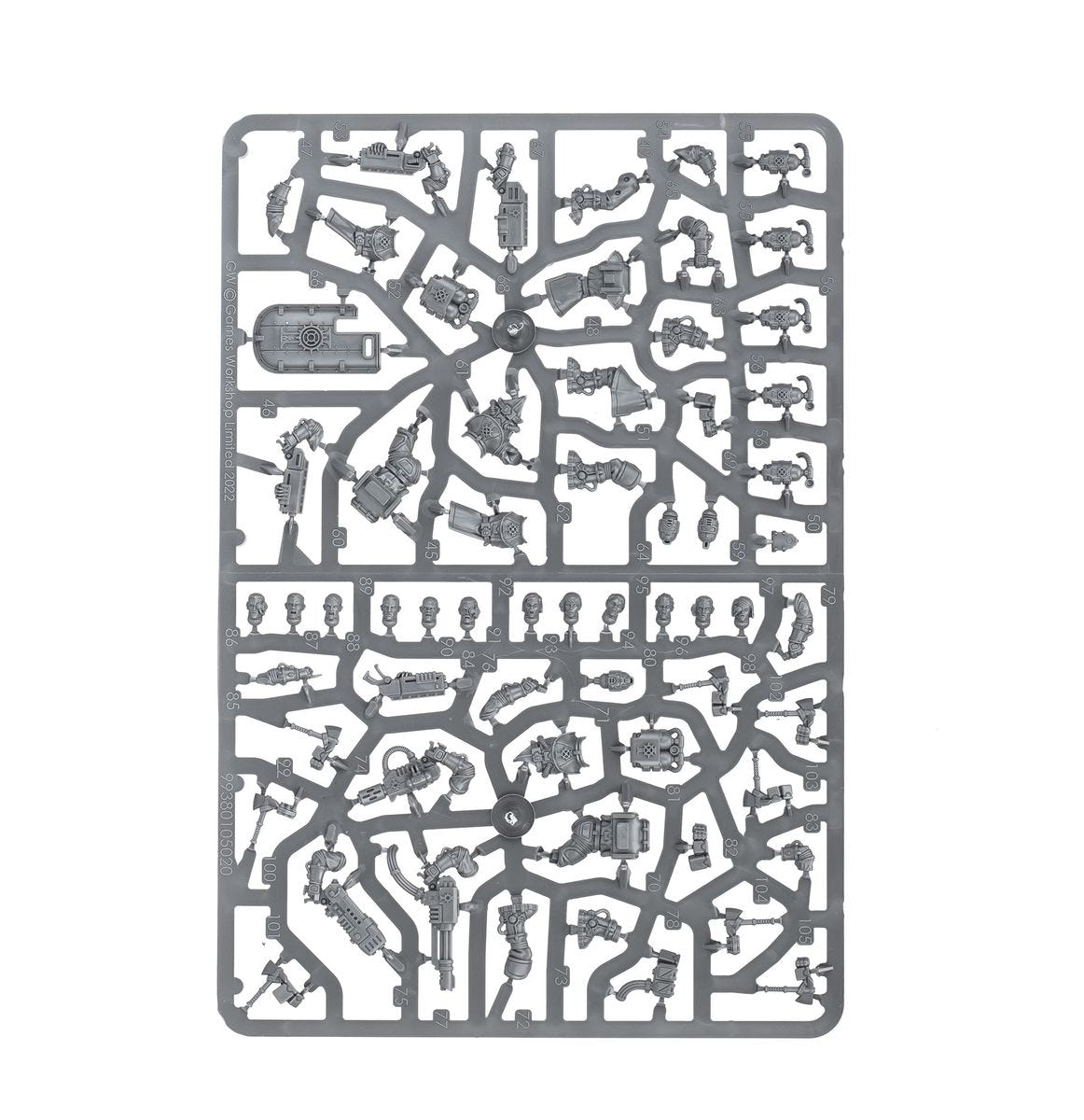 Imperial Agents Imperial Navy Breachers unpainted plastic sprue, frame 2 of 2