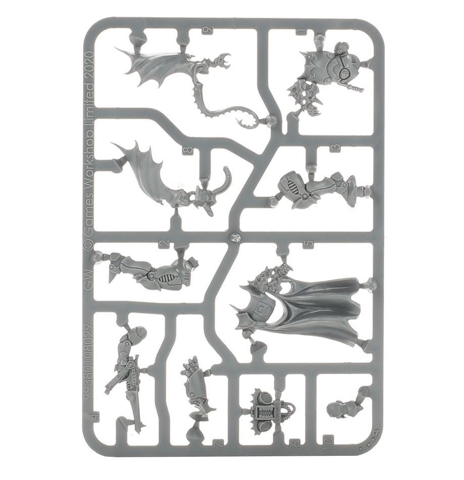 Imperial Agents Inquisitor Draxus unpainted plastic sprue, frame 1 of 1
