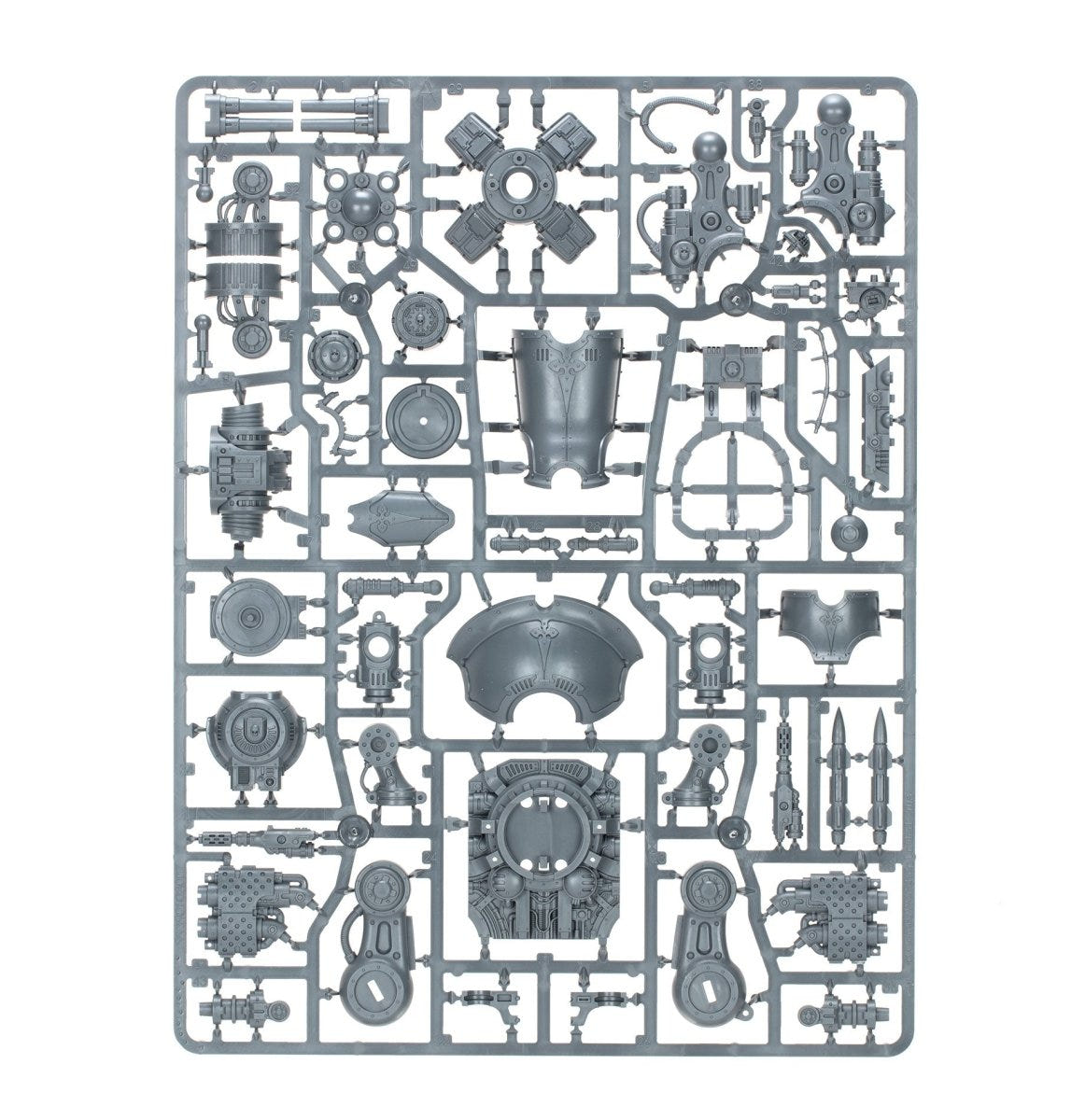 Games Workshop Knight Dominus unpainted plastic sprue, frame 3 of 3