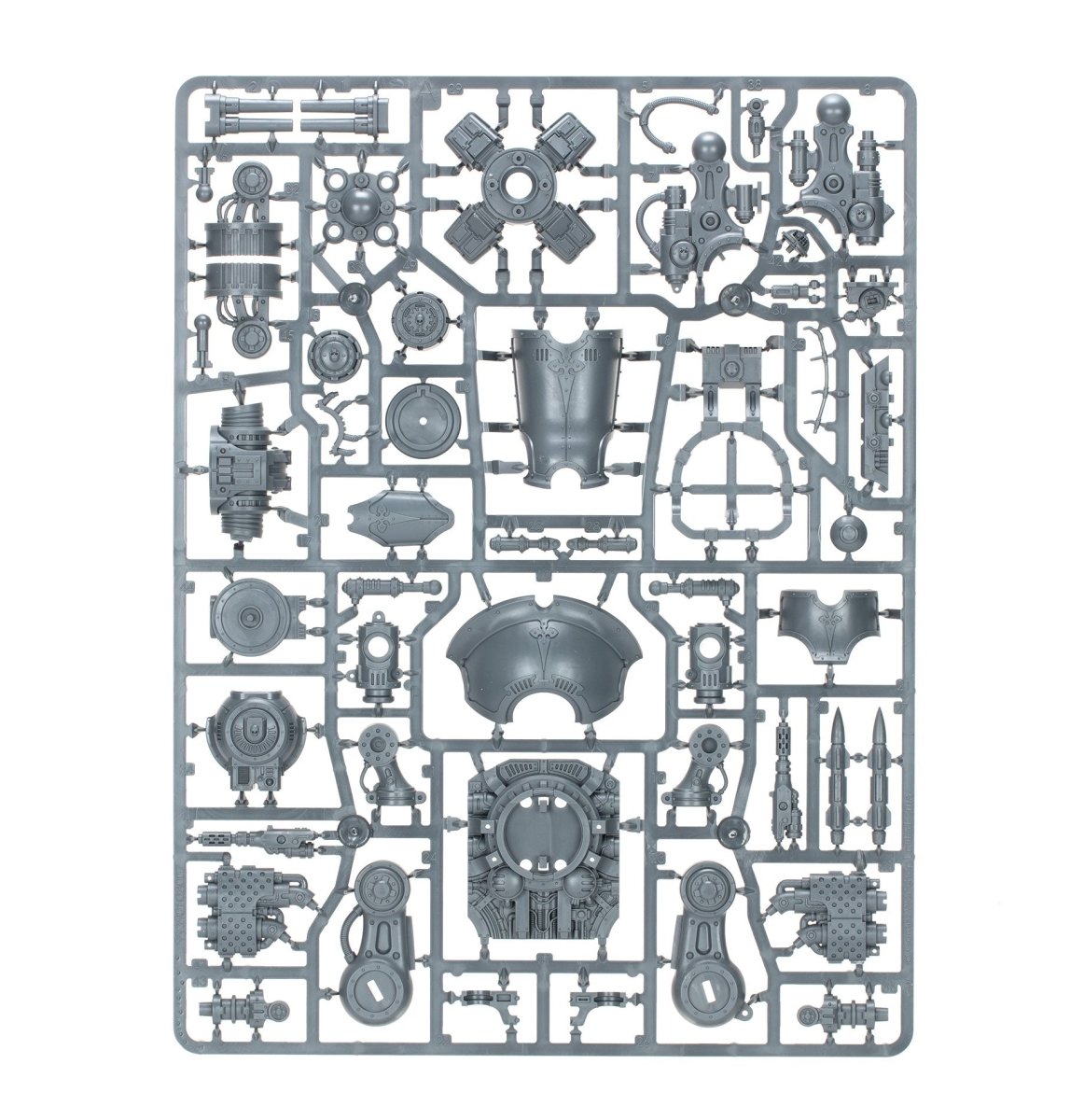 Imperial Knights: Knight Dominus sprue contents - Loaded Dice