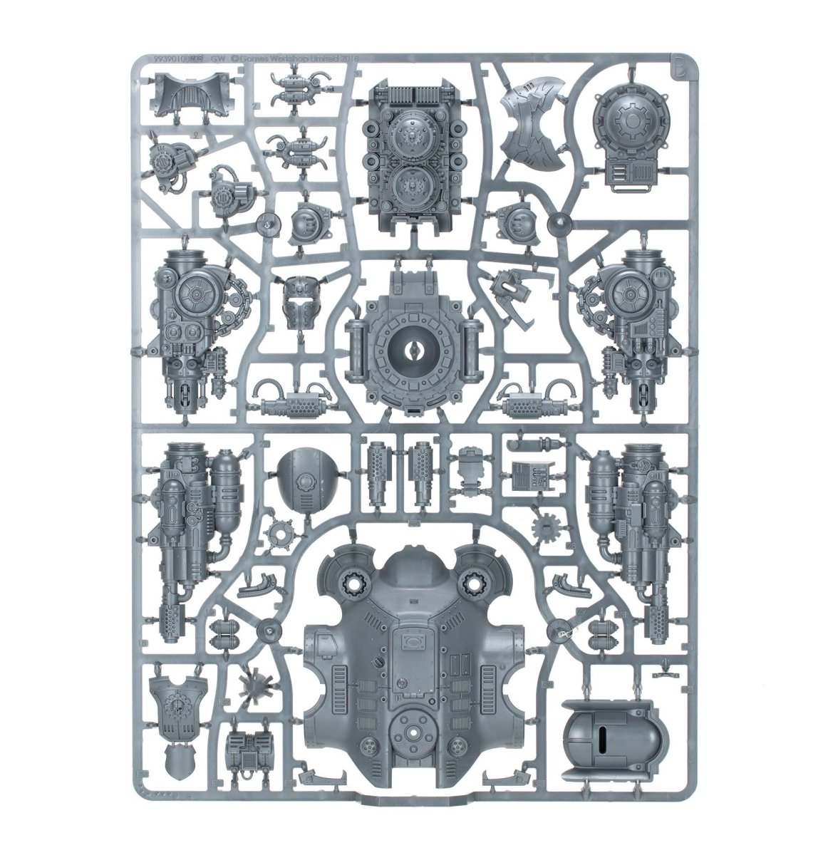 Imperial Knights: Knight Dominus sprue contents - Loaded Dice