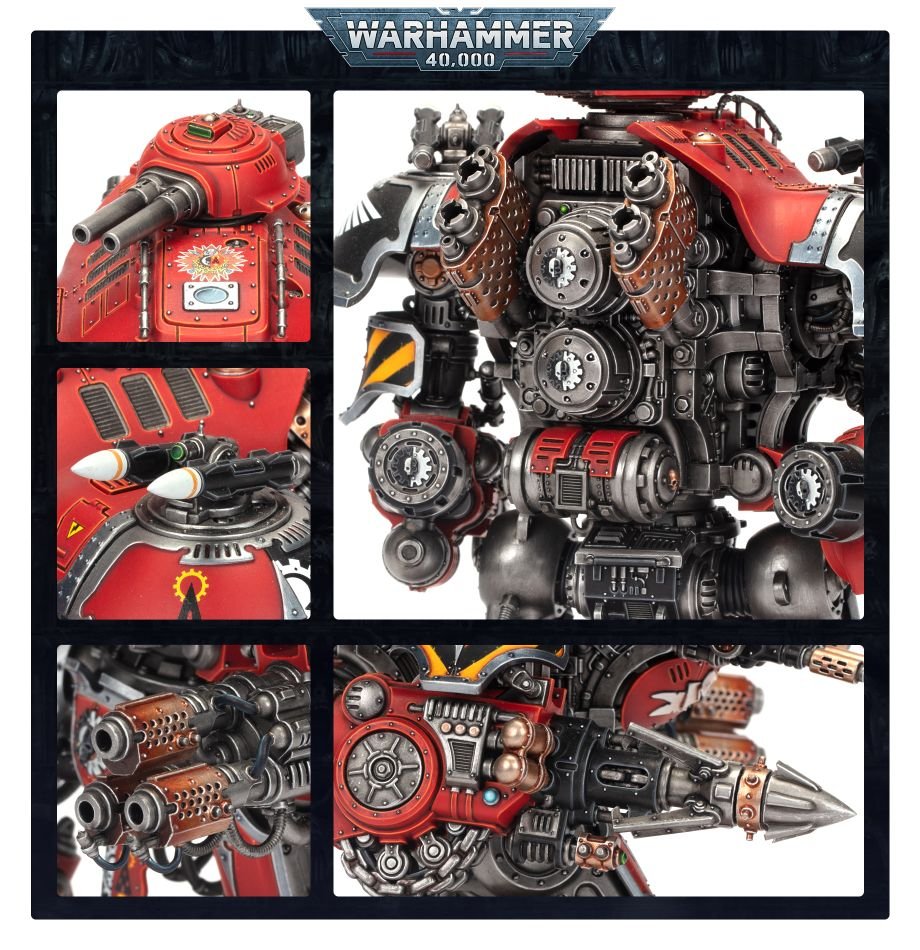 Imperial Knights: Knight Dominus model detail - Loaded Dice