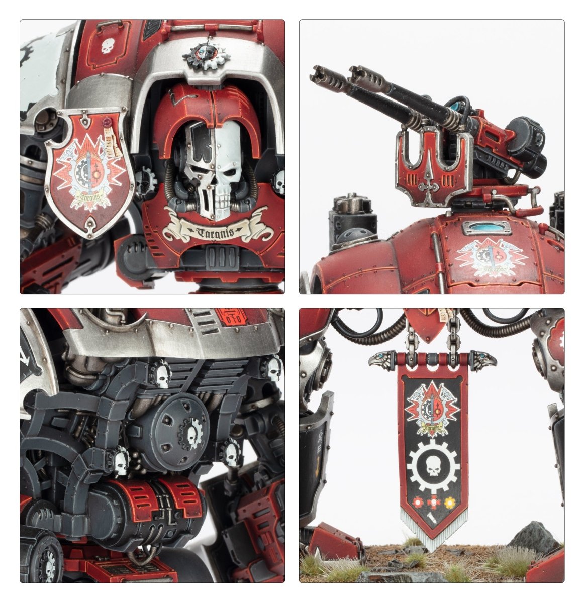 Imperial Knights: Knight Questoris model detail - Loaded Dice