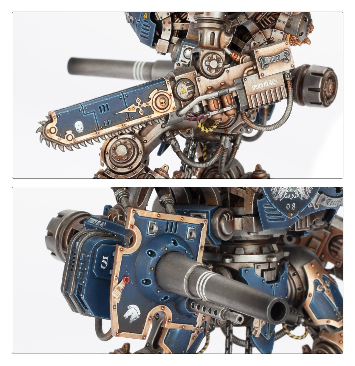 Imperial Knights: Knight Questoris model detail - Loaded Dice