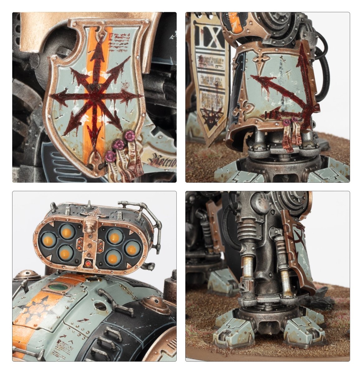 Imperial Knights: Knight Questoris model detail - Loaded Dice