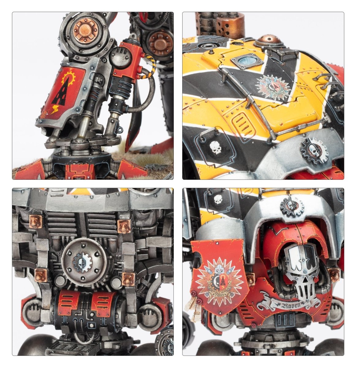 Imperial Knights: Knight Questoris model detail - Loaded Dice