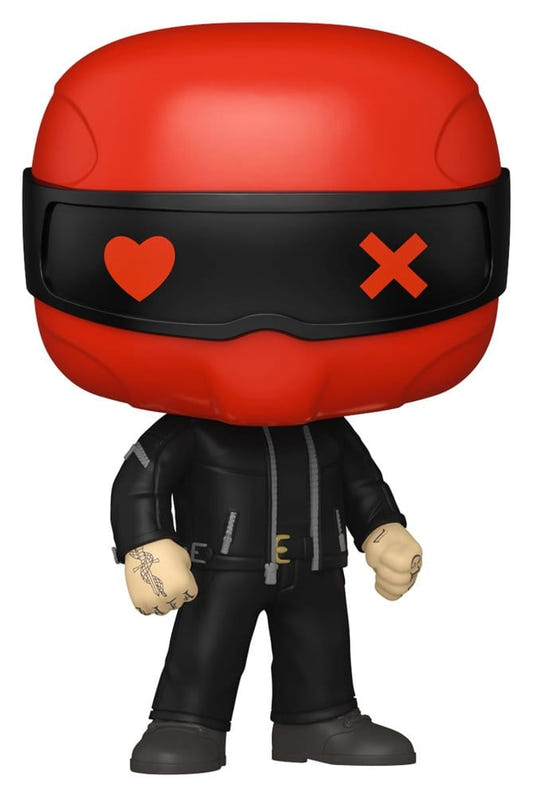 Funko Pop! Books Junior Trocci figure in red helmet with heart and cross visor