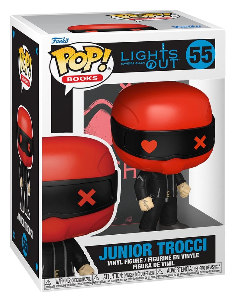 Junior Trocci Pop! Books vinyl figure in its Lights Out window box, number 55