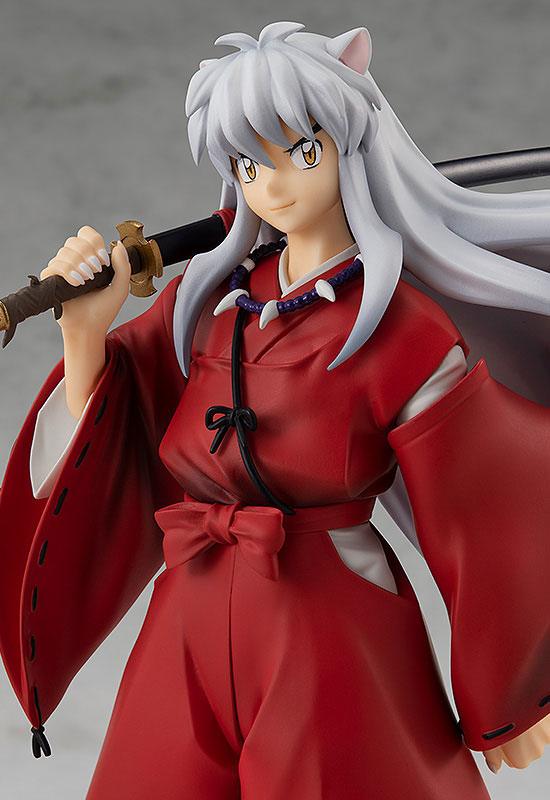 Close-up of the Pop Up Parade Inuyasha figure's face and dog ears