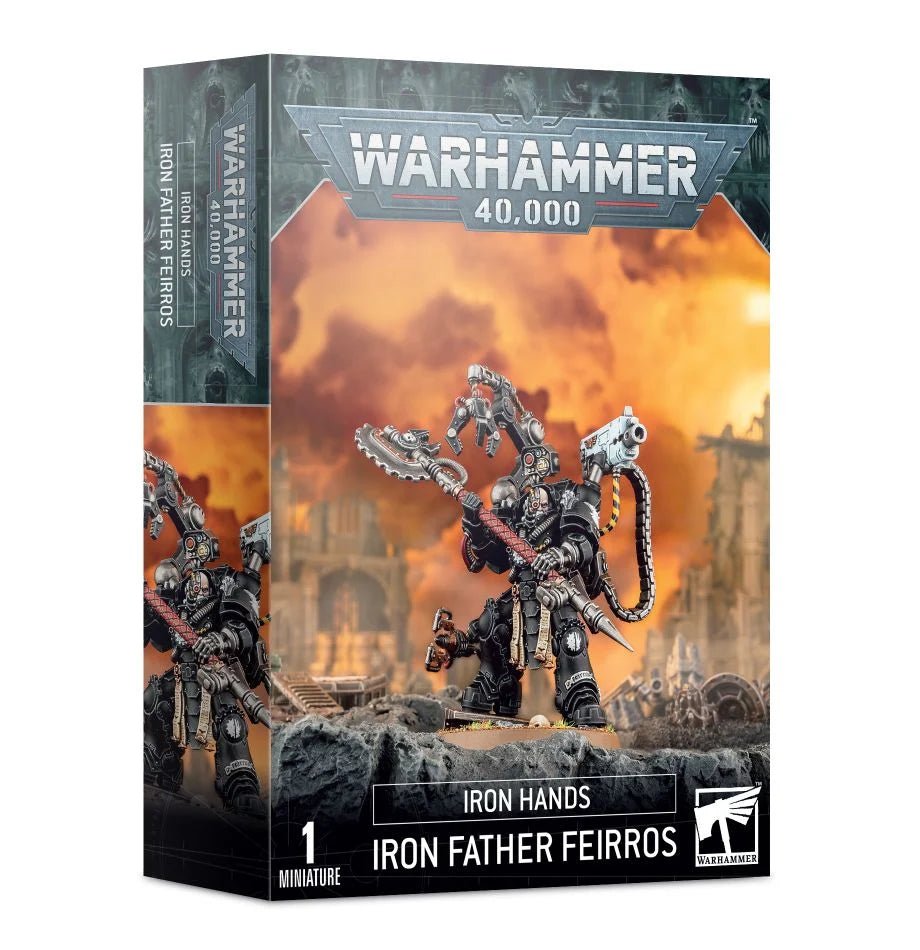 Games Workshop Warhammer 40,000 Iron Hands Iron Father Feirros box front