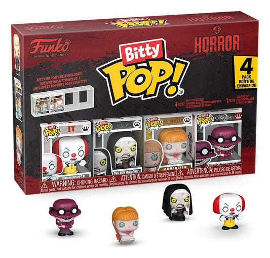Funko Bitty Pop! Horror 4-pack box with Pennywise from IT and three mini figures in front