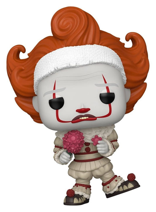 It: Welcome to Derry Bob Gray as Pennywise Funko Pop! vinyl figure holding a pink pom-pom