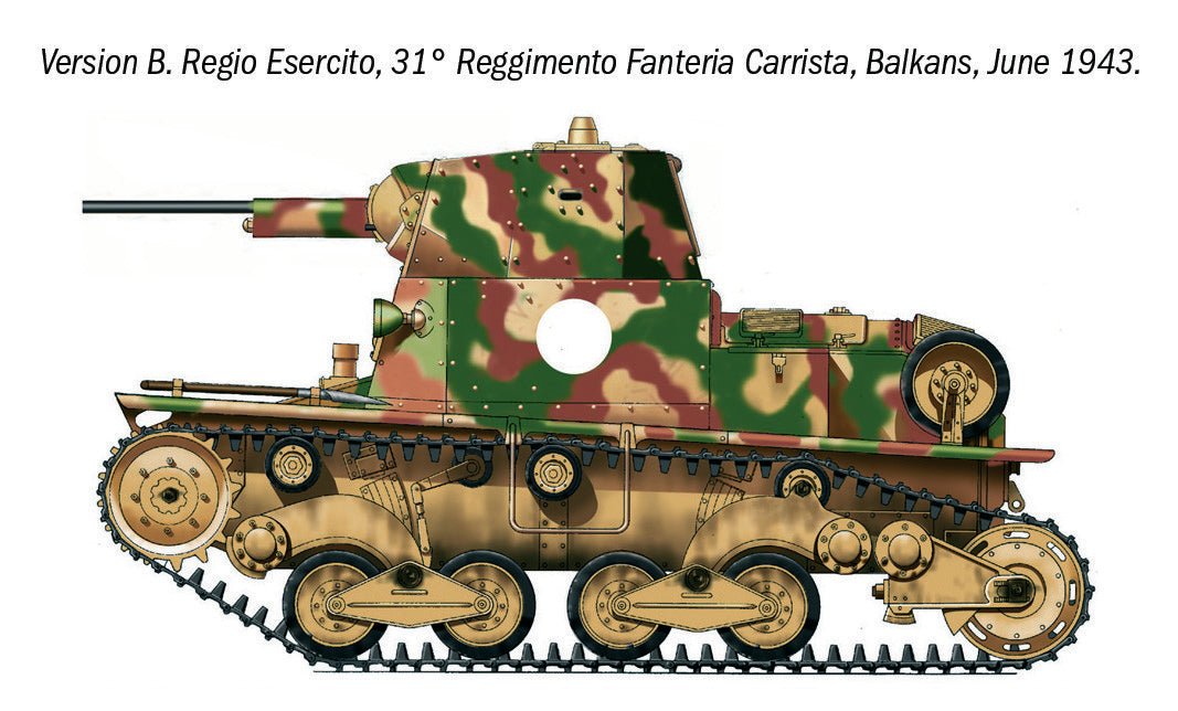 Italeri 1:35 Carro Armato L6/40 Light Tank - 96553