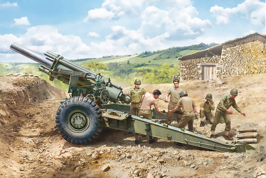 Italeri 1:35 M1 155mm Gun with crew - 6581