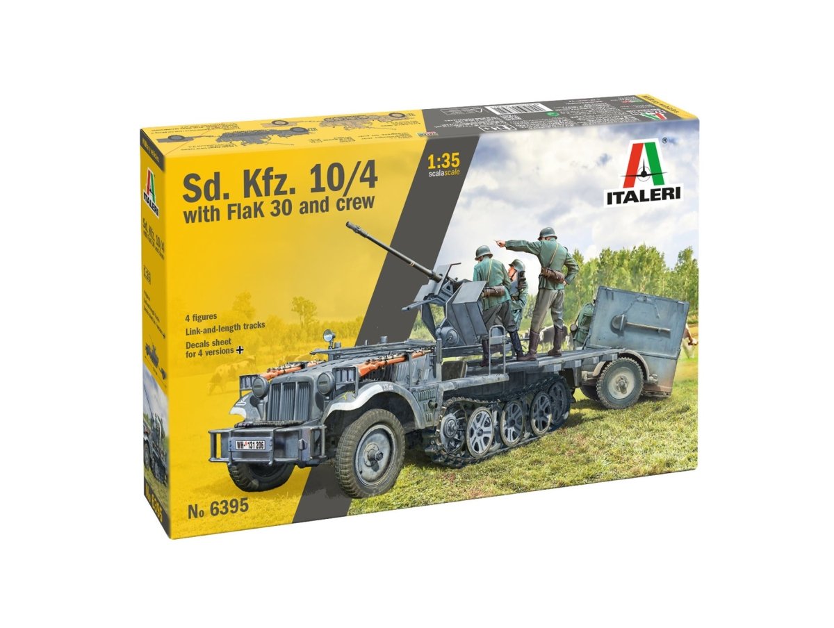 Italeri 1:35 Sd.Kfz. 10/4 with FlaK 30 - 6395