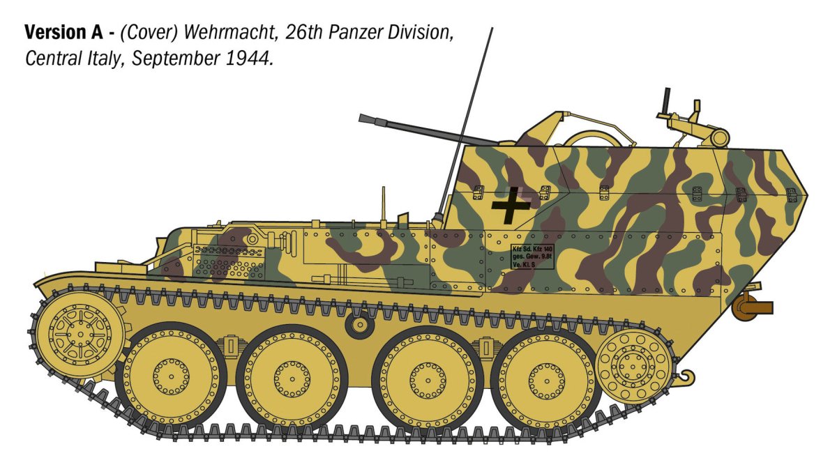 Italeri 1:35 Sd.Kfz. 140 Flakpanzer 38 Gepard - 96461