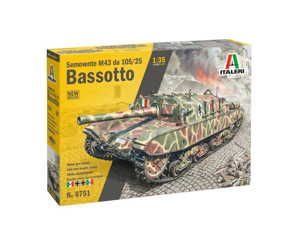 Italeri 1:35 Semovente M43 da 105/25 Bassotto - 6751