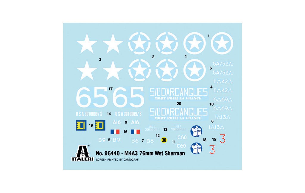 Italeri 1:35 Sherman M4A3 Wet - 96440