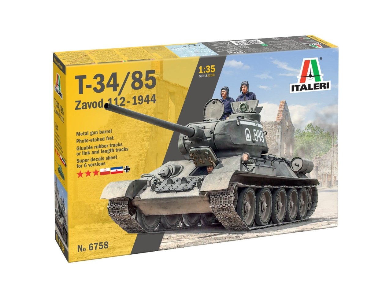 Italeri 1:35 T34/85 Zavod 112 Tank - 6758