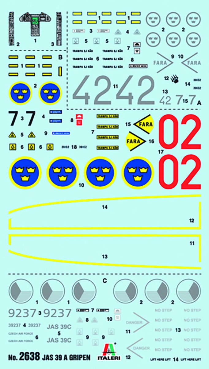 Italeri 1:48 Jas 39 a Gripen - 2638