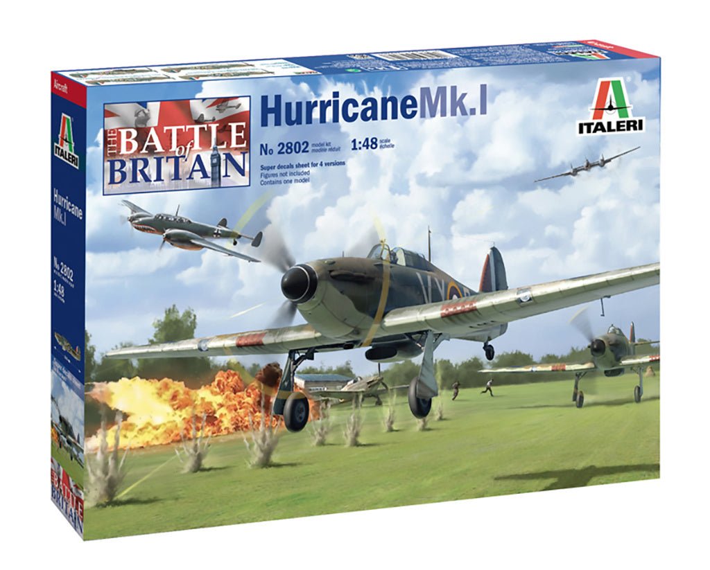 Italeri 1/48 Hurricane Mk.I Battle of Britain 80th anniversary kit, front of the box