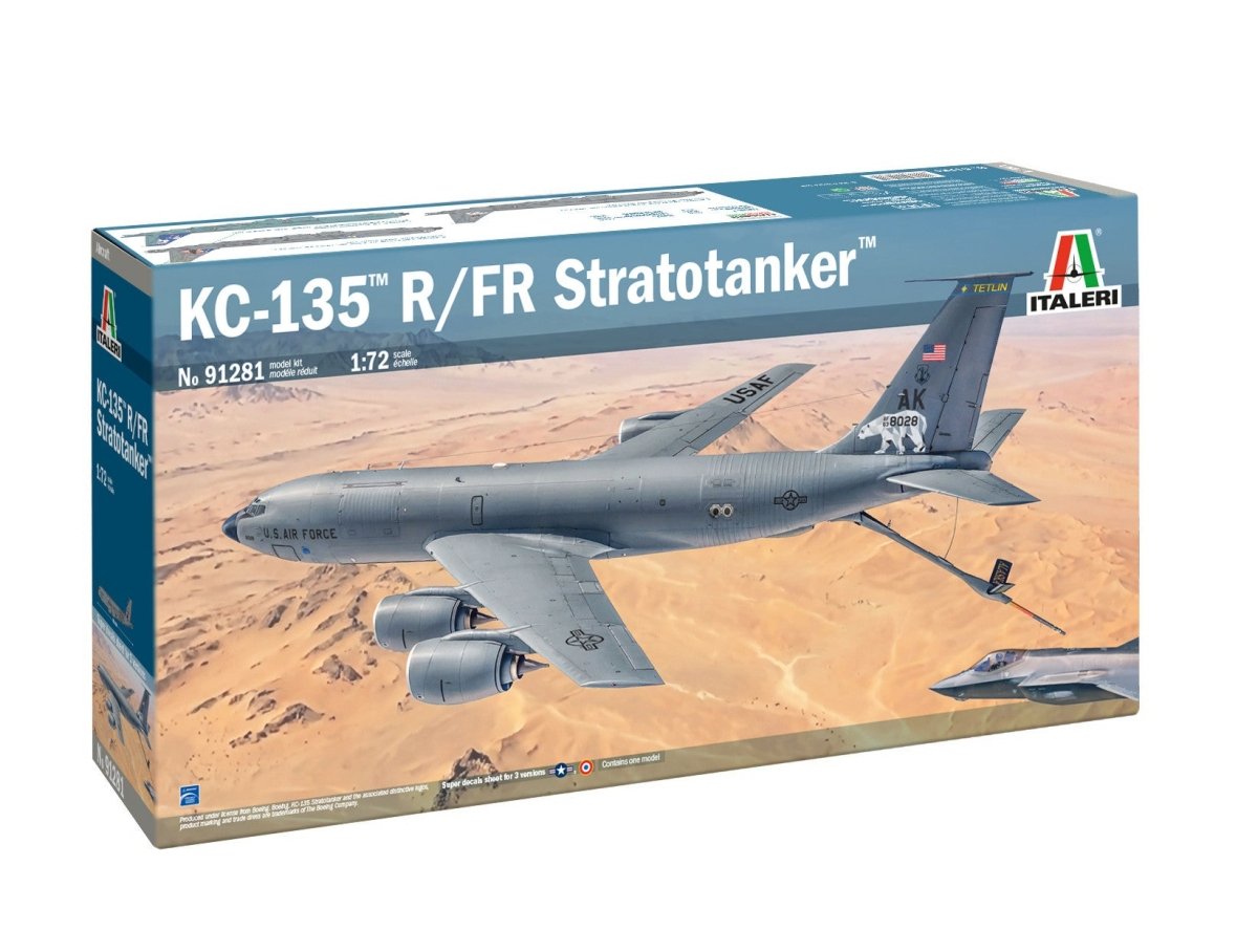 Italeri 1/72 KC-135 R/FR Stratotanker kit, front of the box