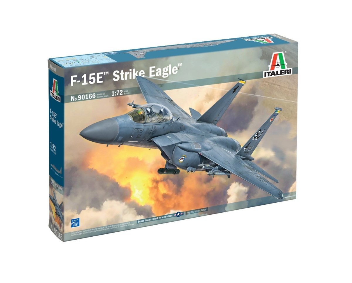 Italeri 1/72 F-15E Strike Eagle kit, front of the box