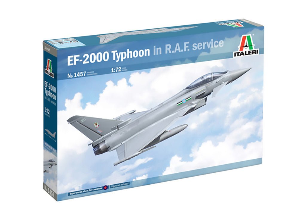 Italeri 1/72 EF-2000 Typhoon in RAF service kit, front of the box