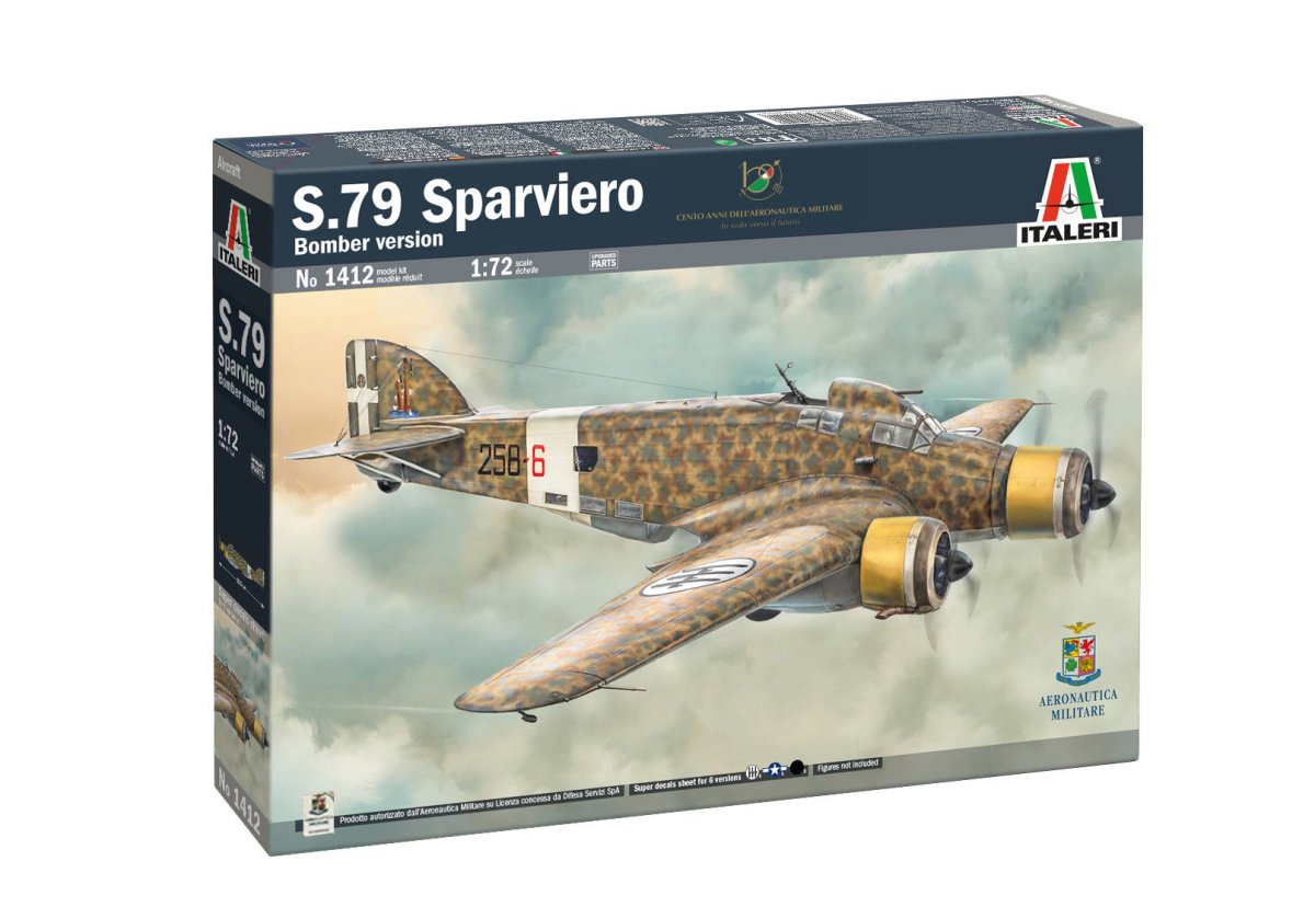 Italeri 1:72 S.M. 79 Sparviero - 1412
